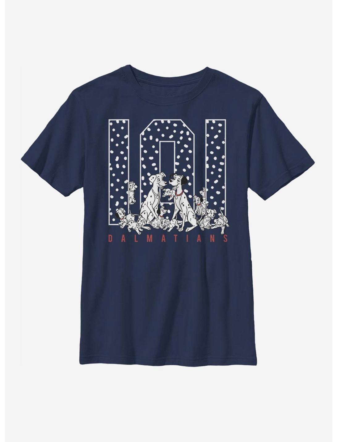 Disney 101 Dalmatians Seeing Spots Youth T-Shirt, NAVY, hi-res