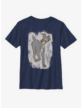 Disney Lady And The Tramp Chalk Tramp Youth T-Shirt, , hi-res