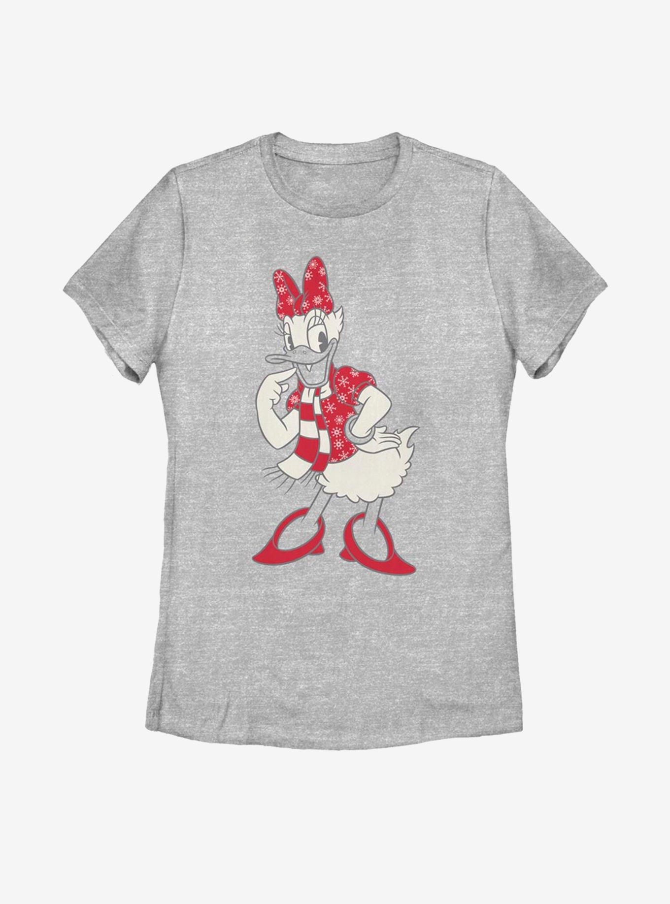 Disney Mickey Mouse Snowflaked Daisy Womens T-Shirt, ATH HTR, hi-res view 1