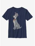 Disney Lady And The Tramp Classic Tramp Youth T-Shirt, NAVY, hi-res