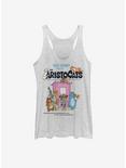 Disney The Aristocats Classic Poster Womens Tank Top, WHITE HTR, hi-res