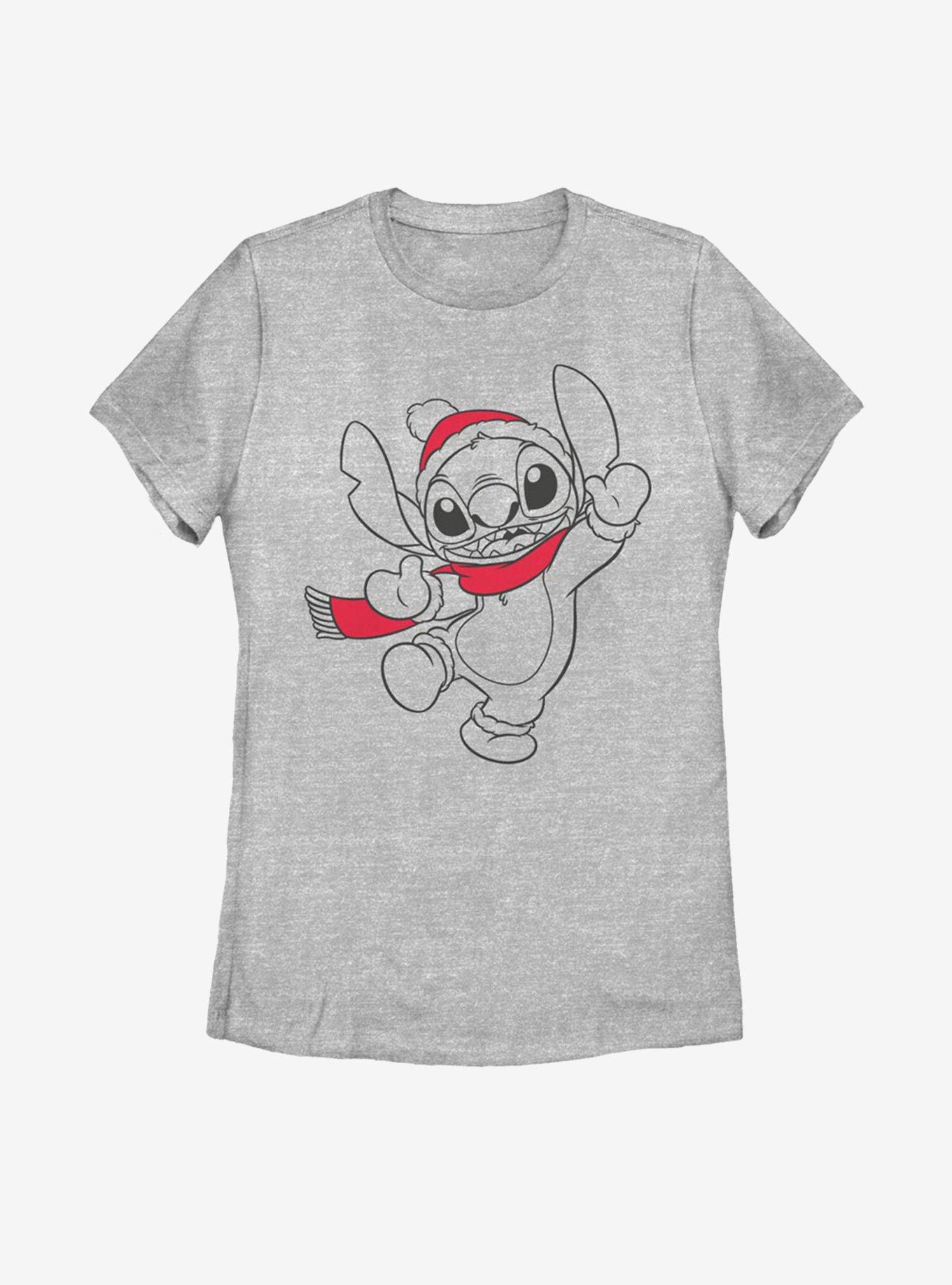 Disney Lilo And Stitch Holiday Womens T-Shirt, , hi-res