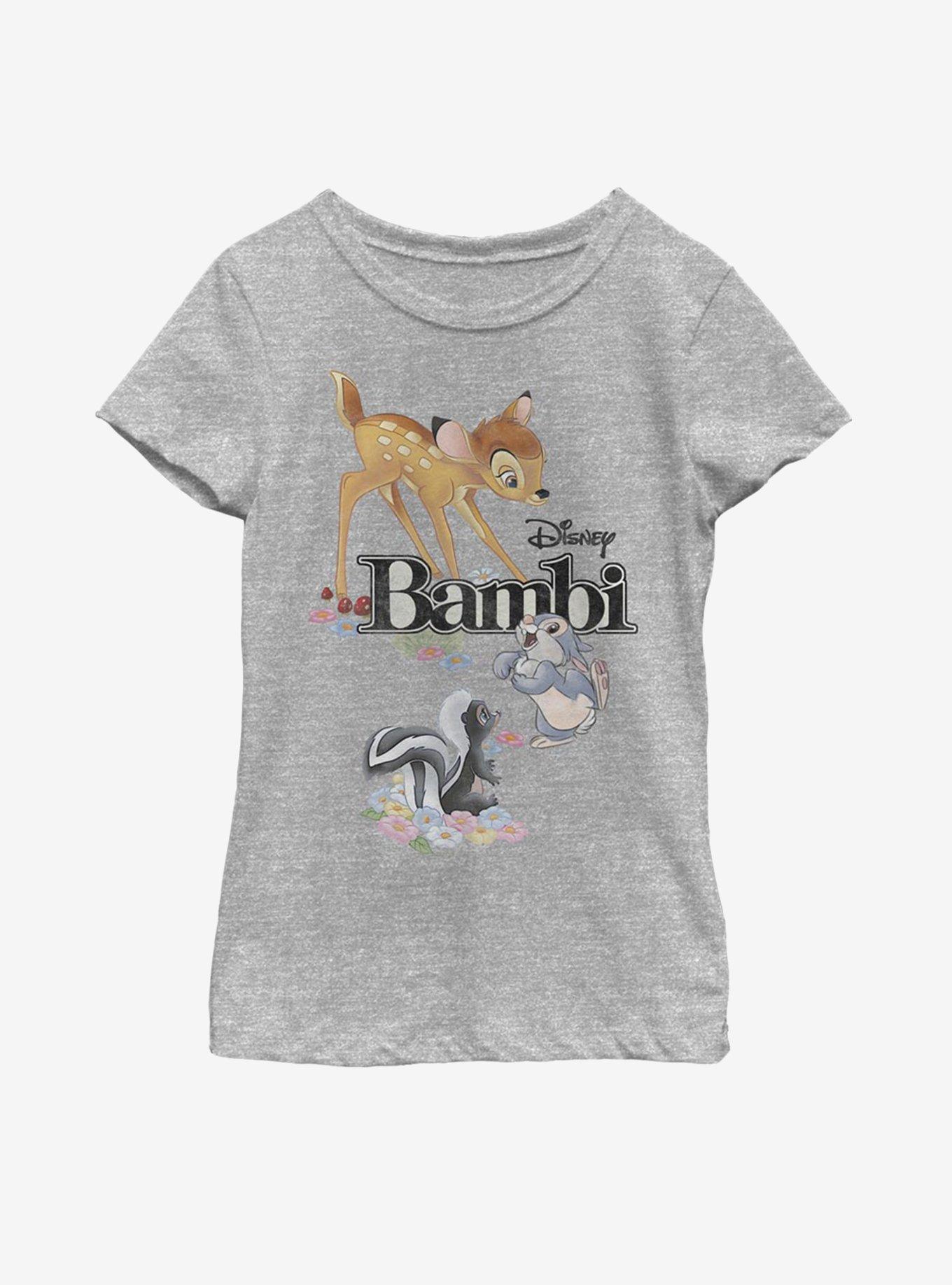 Disney Bambi Friends Youth Girls T-Shirt, ATH HTR, hi-res