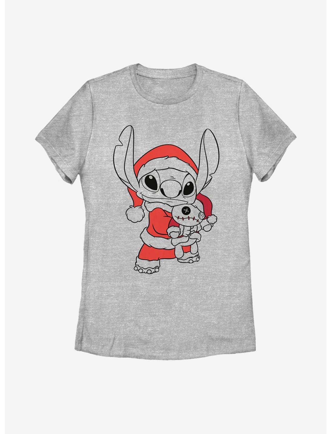 Disney Lilo And Stitch Holiday Fill Womens T-Shirt, ATH HTR, hi-res
