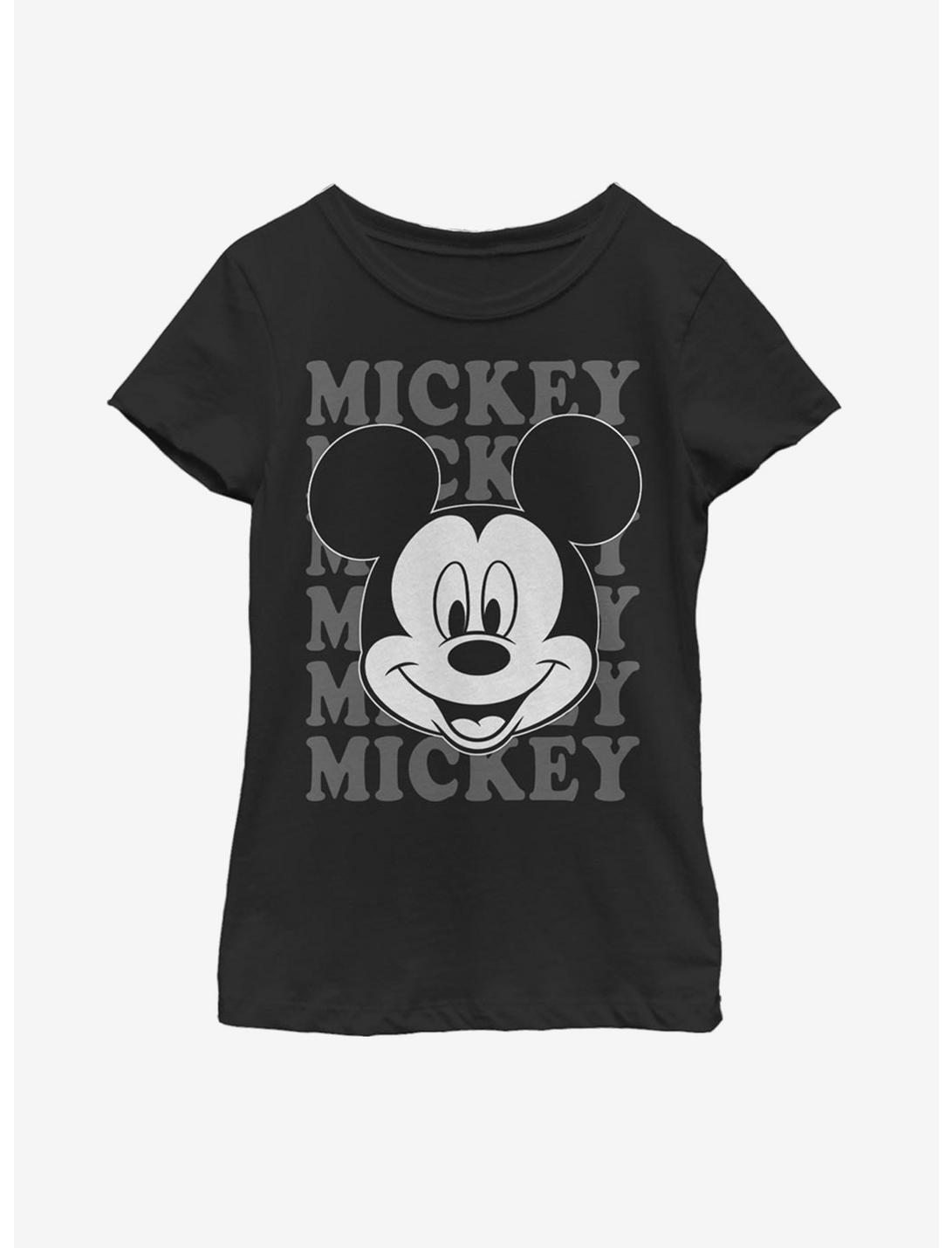 Disney Mickey Mouse All Name Youth Girls T-Shirt, BLACK, hi-res