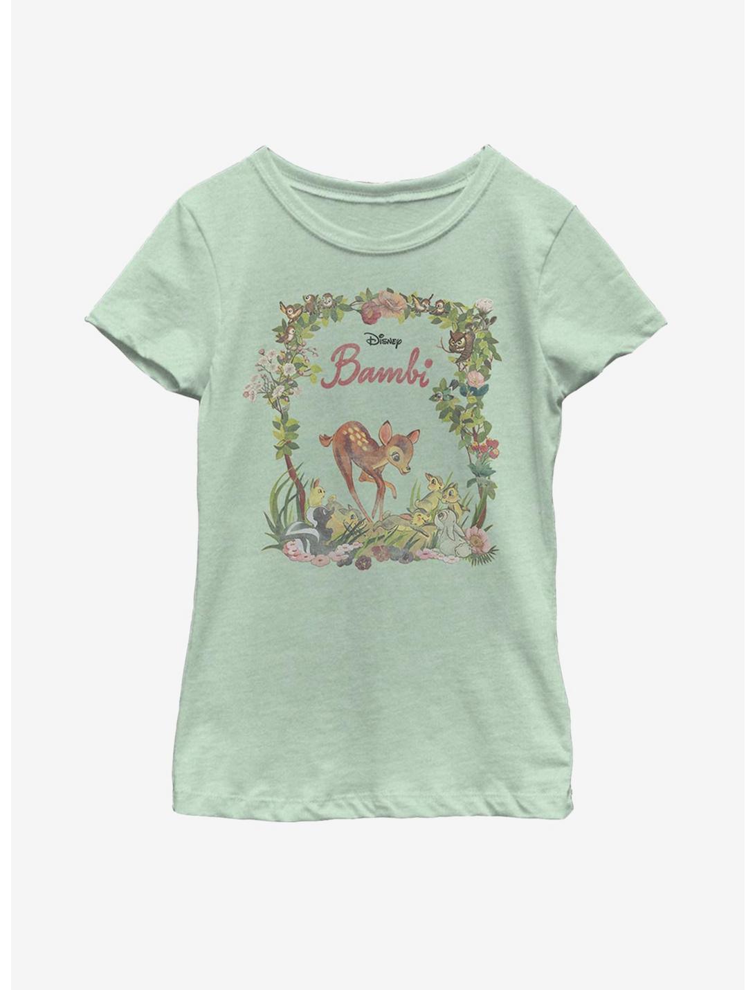 Disney Bambi Classic Art Youth Girls T-Shirt, MINT, hi-res