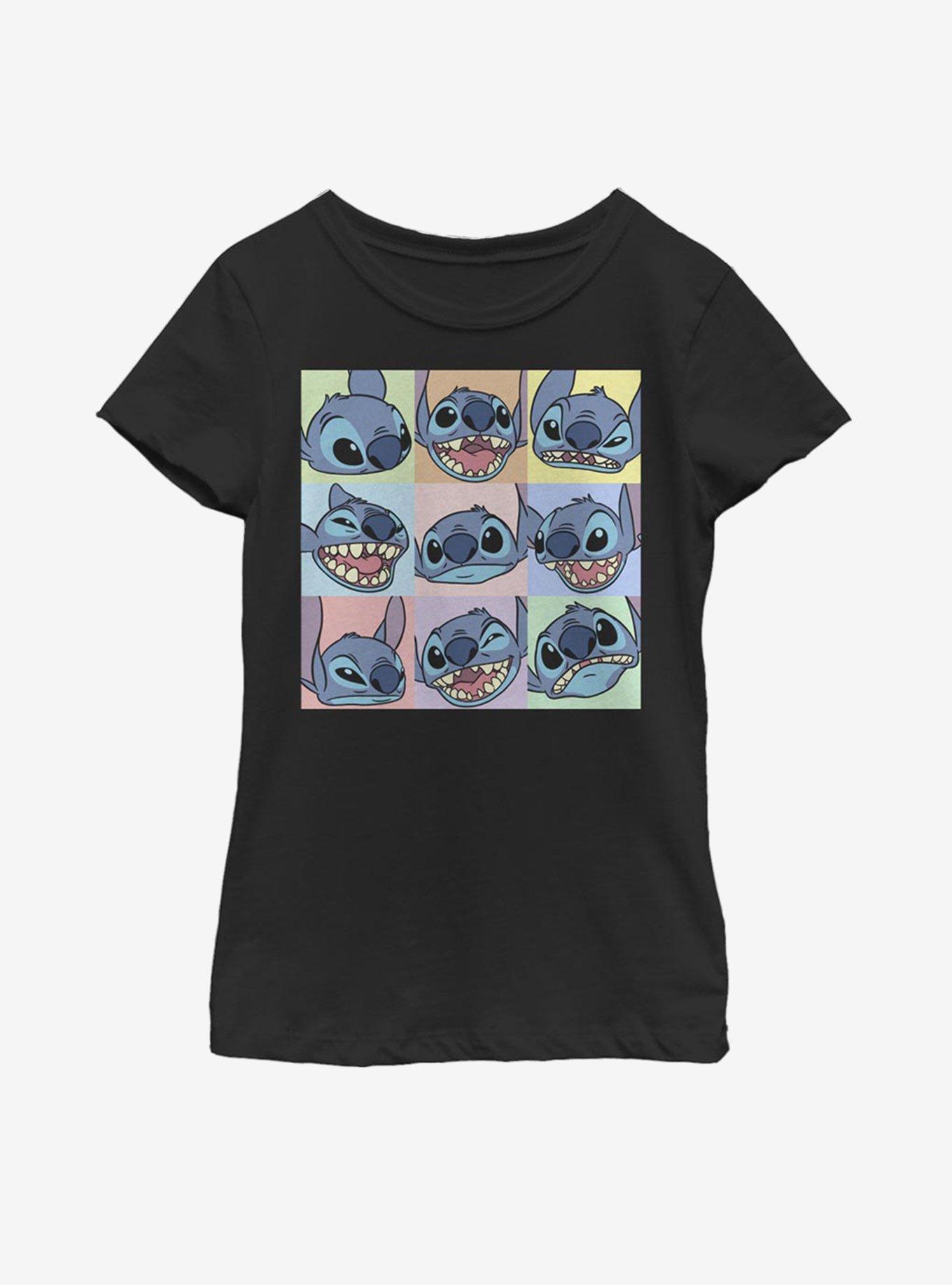 Disney Lilo And Stitch Grid Stitch Youth Girls T-Shirt, , hi-res