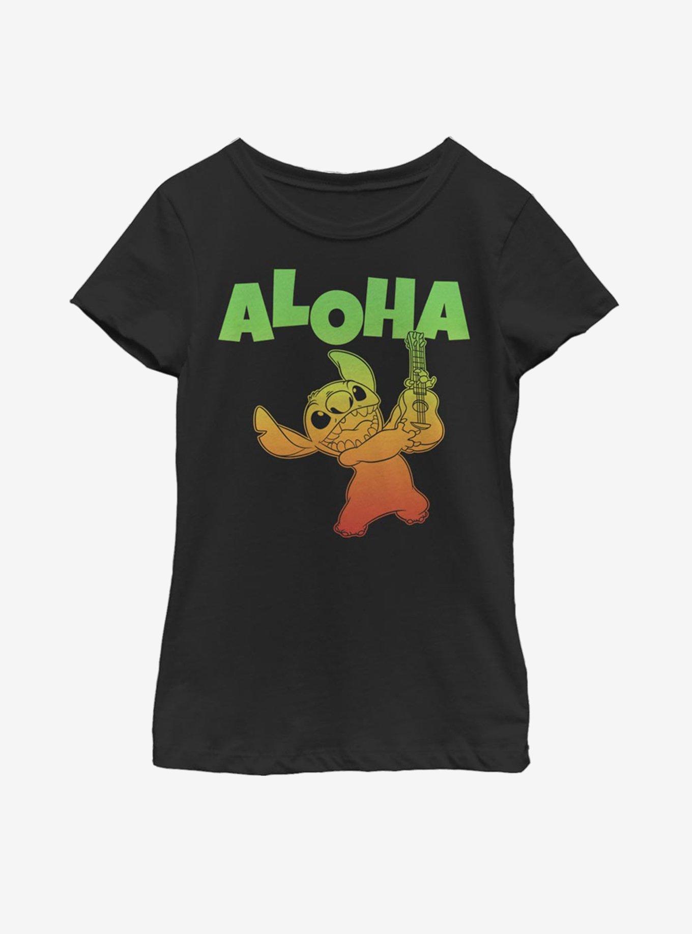 Disney Lilo And Stitch Aloha Stitch Youth Girls T-Shirt
