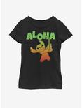 Disney Lilo And Stitch Aloha Stitch Youth Girls T-Shirt, BLACK, hi-res