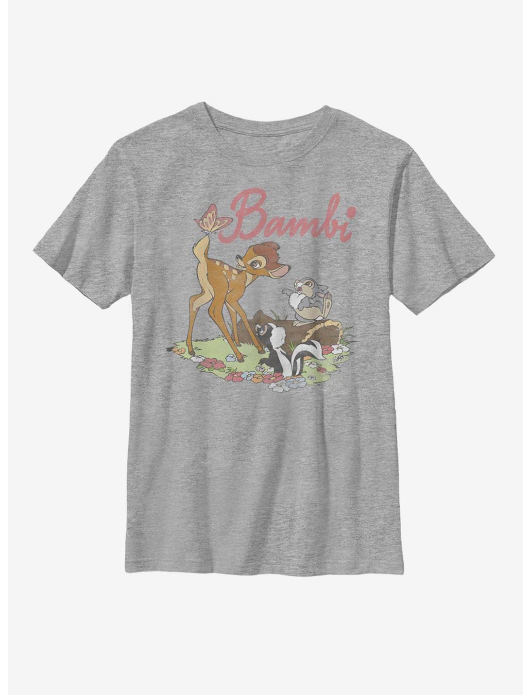 Disney Bambi Meadow Friends Youth T-Shirt, ATH HTR, hi-res