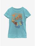 Disney Lilo And Stitch Aloha Stitch Youth Girls T-Shirt, TAHI BLUE, hi-res