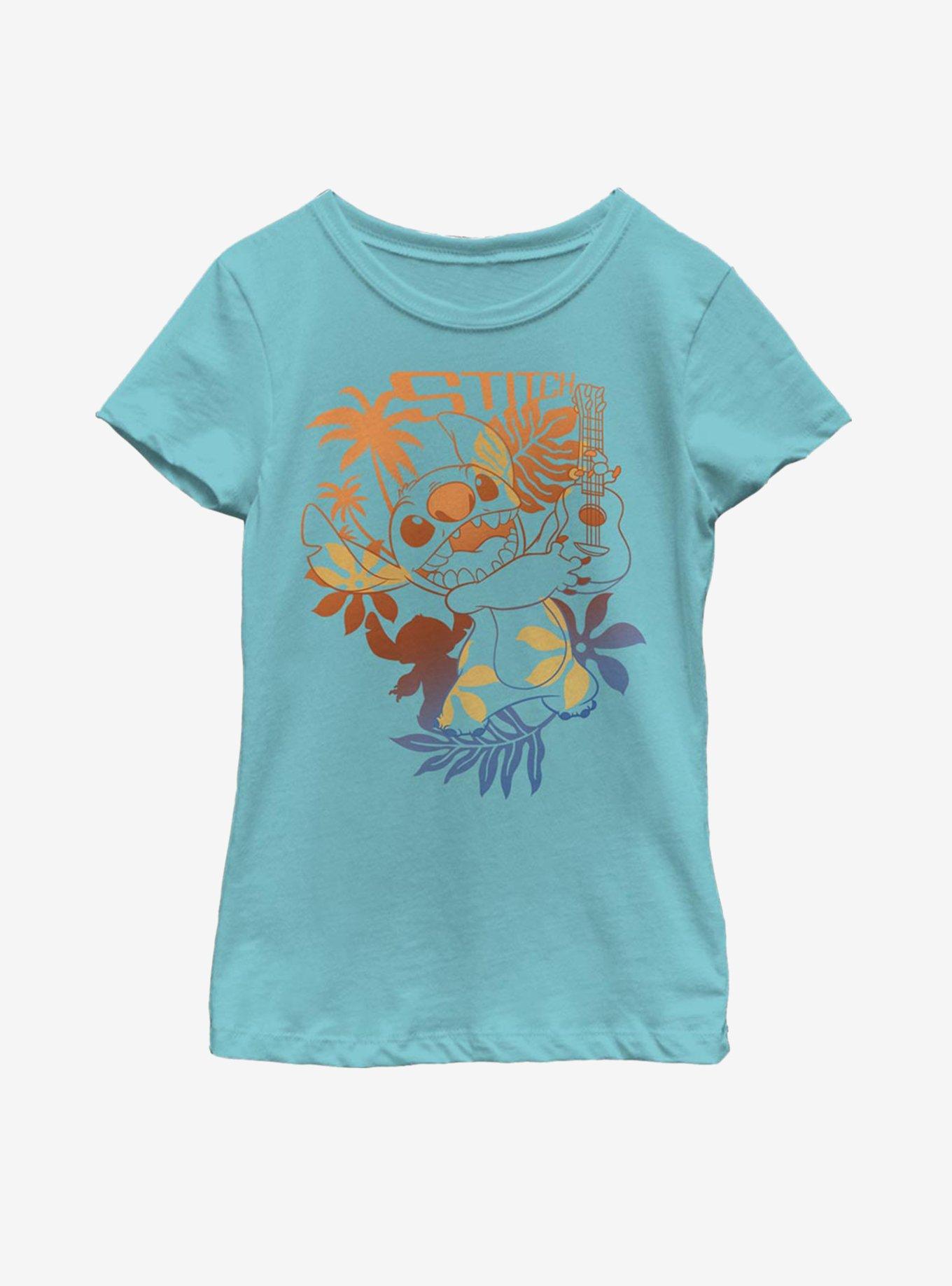 Disney Lilo And Stitch Aloha Stitch Youth Girls T-Shirt, , hi-res
