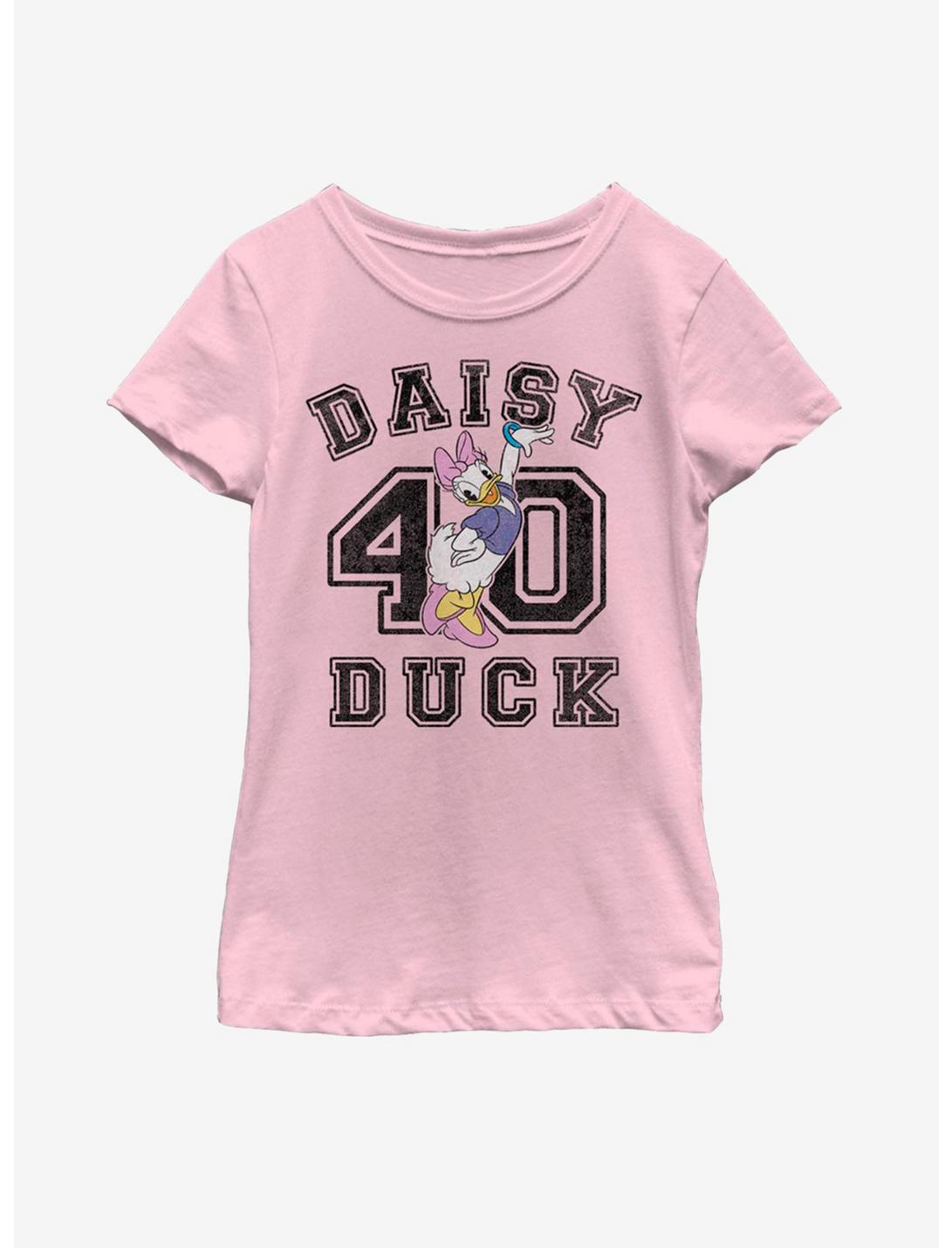 Disney Daisy Duck Collegiate Youth Girls T-Shirt, PINK, hi-res