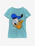 Disney Donald Duck Big Face Youth Girls T-Shirt, TAHI BLUE, hi-res