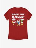 Disney Huey, Dewey And Louie Holiday Womens T-Shirt, RED, hi-res