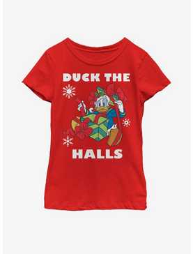 Disney Mickey Mouse Holiday Duck Youth Girls T-Shirt, , hi-res