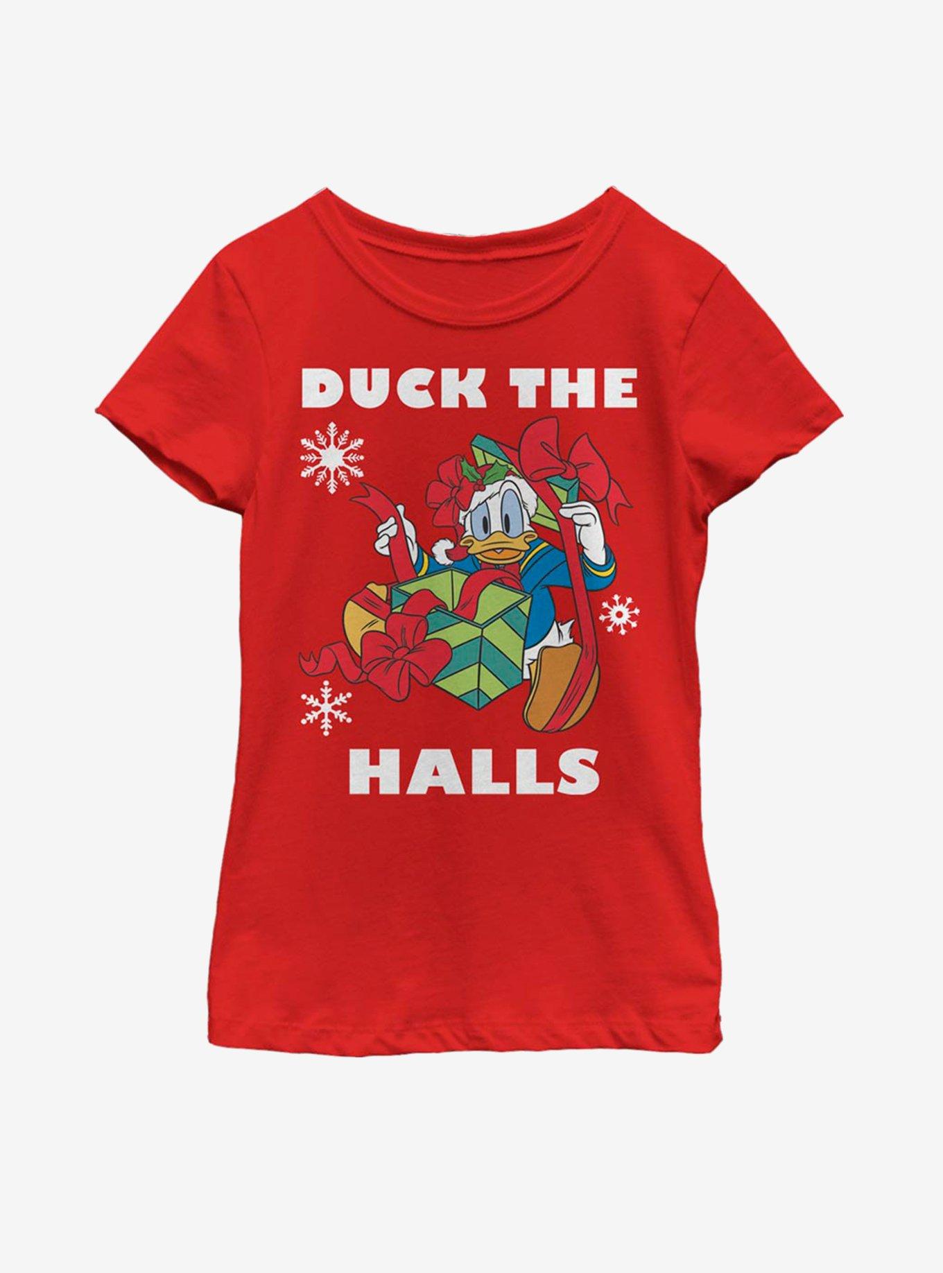 Disney Mickey Mouse Holiday Duck Youth Girls T-Shirt, , hi-res