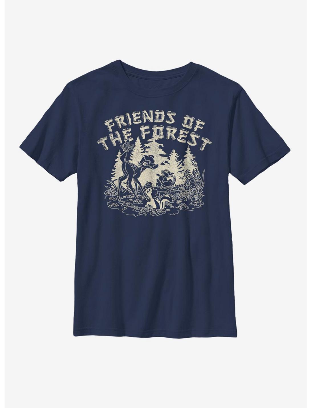 Disney Bambi Friends Of The Forest Youth T-Shirt, NAVY, hi-res