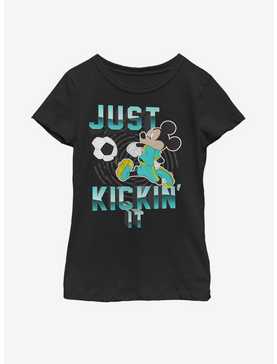 Disney Mickey Mouse Kickin' It Youth Girls T-Shirt, , hi-res