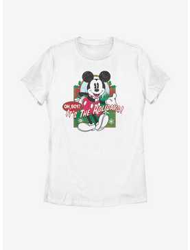 Disney Mickey Mouse Vintage Holiday Mickey Womens T-Shirt, , hi-res