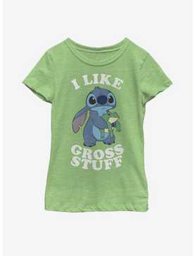 Disney Lilo And Stitch I Like Gross Stuff Youth Girls T-Shirt, , hi-res