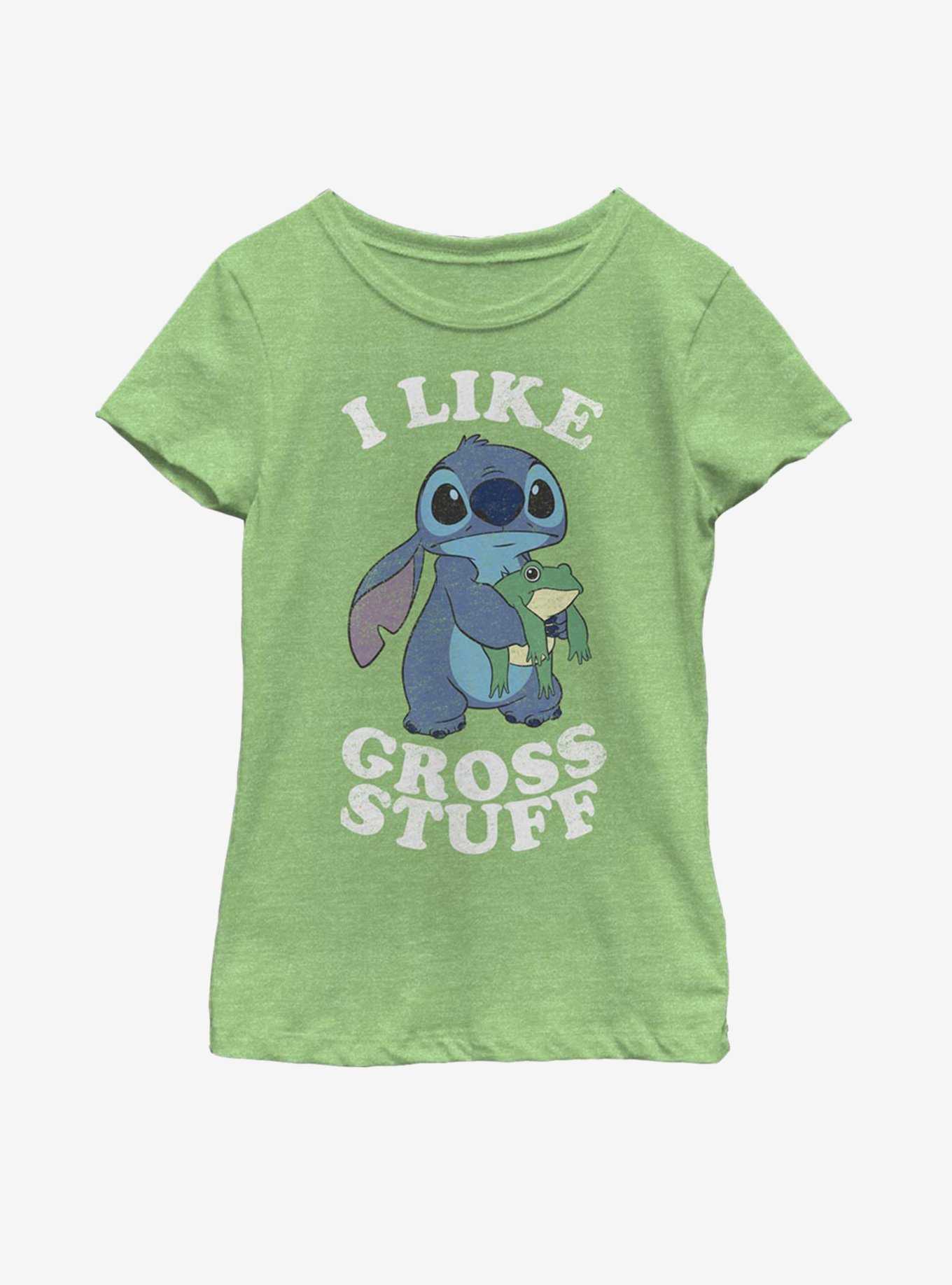 Disney Lilo And Stitch I Like Gross Stuff Youth Girls T-Shirt, , hi-res