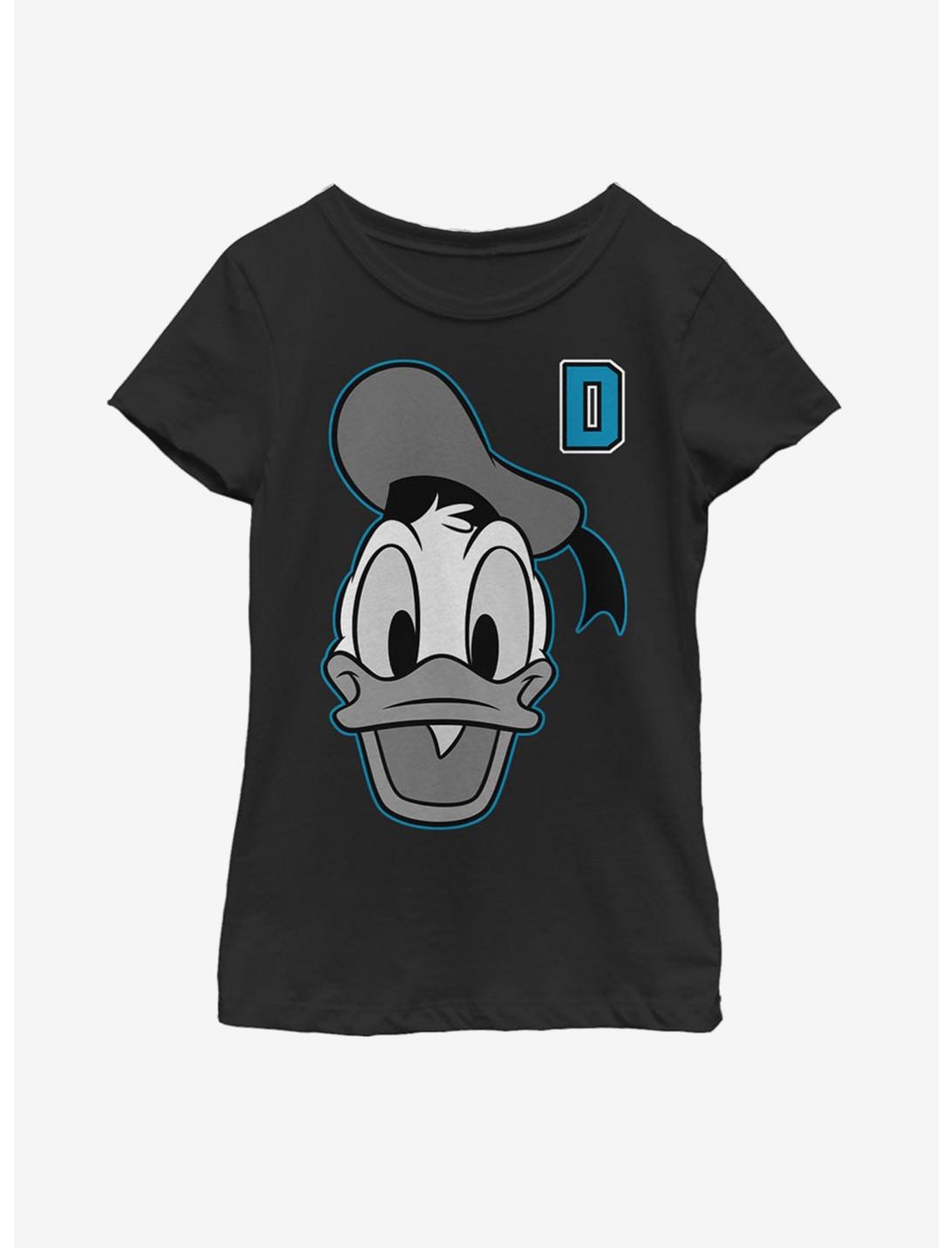 Disney Mickey Mouse Letter Duck Youth Girls T-Shirt, BLACK, hi-res