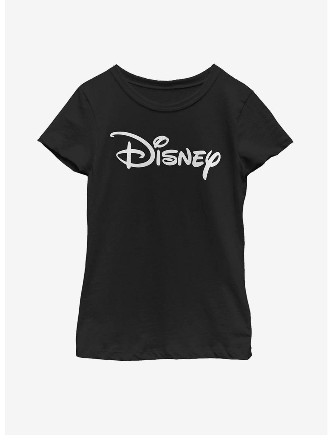 Disney Classic Disney Logo Youth Girls T-Shirt, BLACK, hi-res