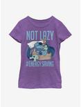 Disney Lilo And Stitch Energy Saving Youth Girls T-Shirt, PURPLE BERRY, hi-res