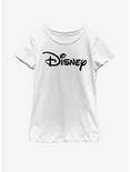 Disney Classic Disney Logo Youth Girls T-Shirt, WHITE, hi-res