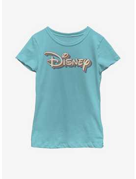 Disney Retro Rainbow Logo Youth Girls T-Shirt, , hi-res