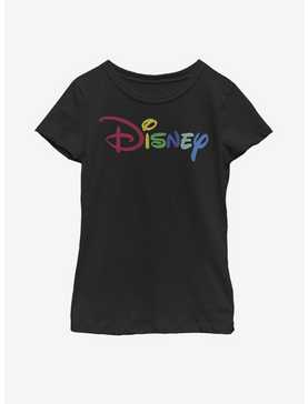 Disney Multicolor Logo Youth Girls T-Shirt, , hi-res