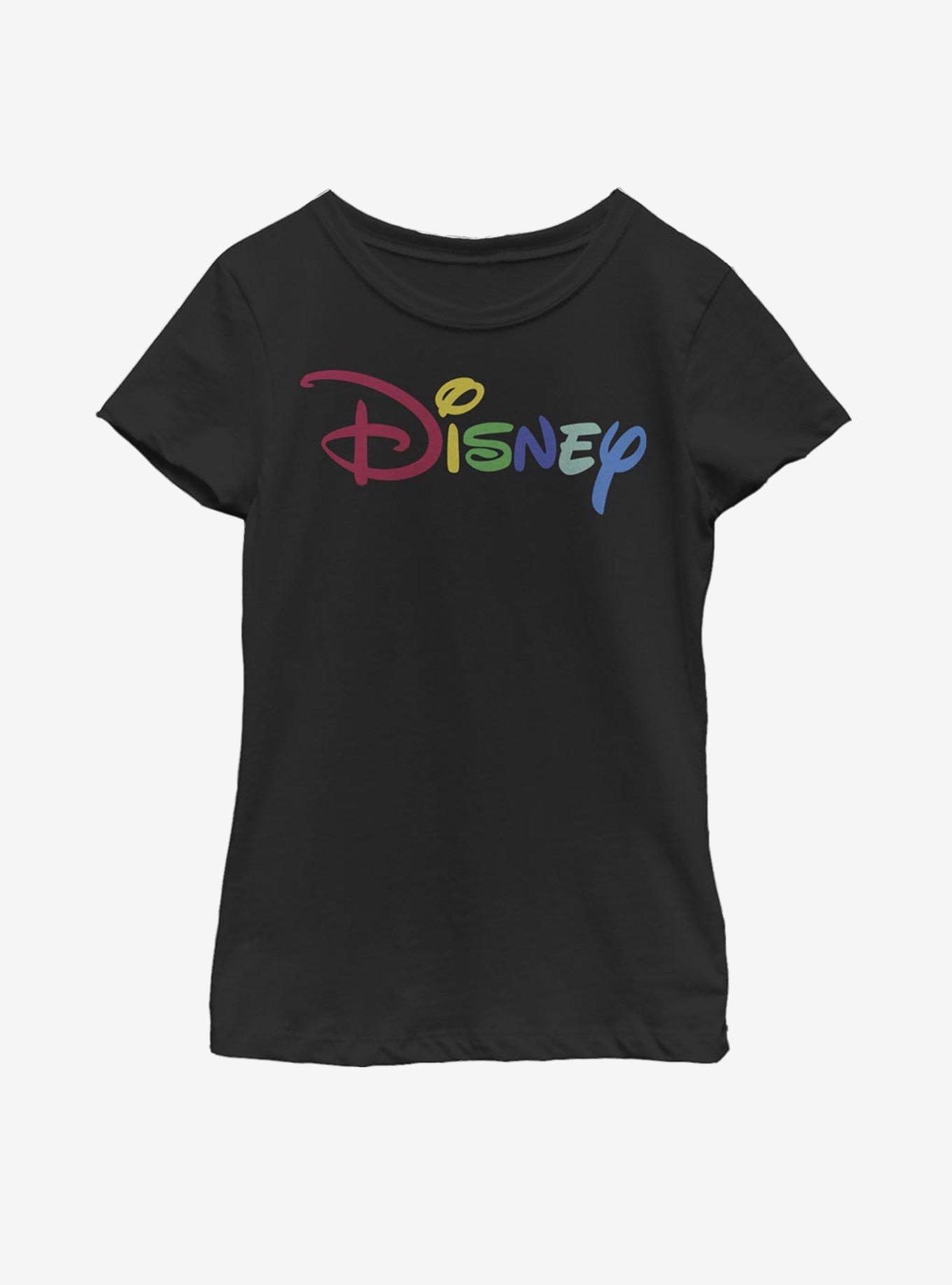 Disney Multicolor Logo Youth Girls T-Shirt, , hi-res