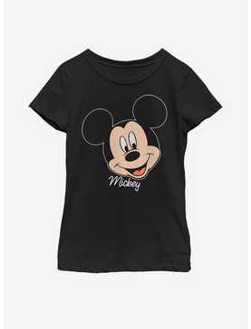 Disney Mickey Mouse Big Face Youth Girls T-Shirt, , hi-res