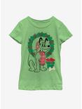 Disney Mickey Mouse Christmas Fairisle Pluto Youth Girls T-Shirt, , hi-res