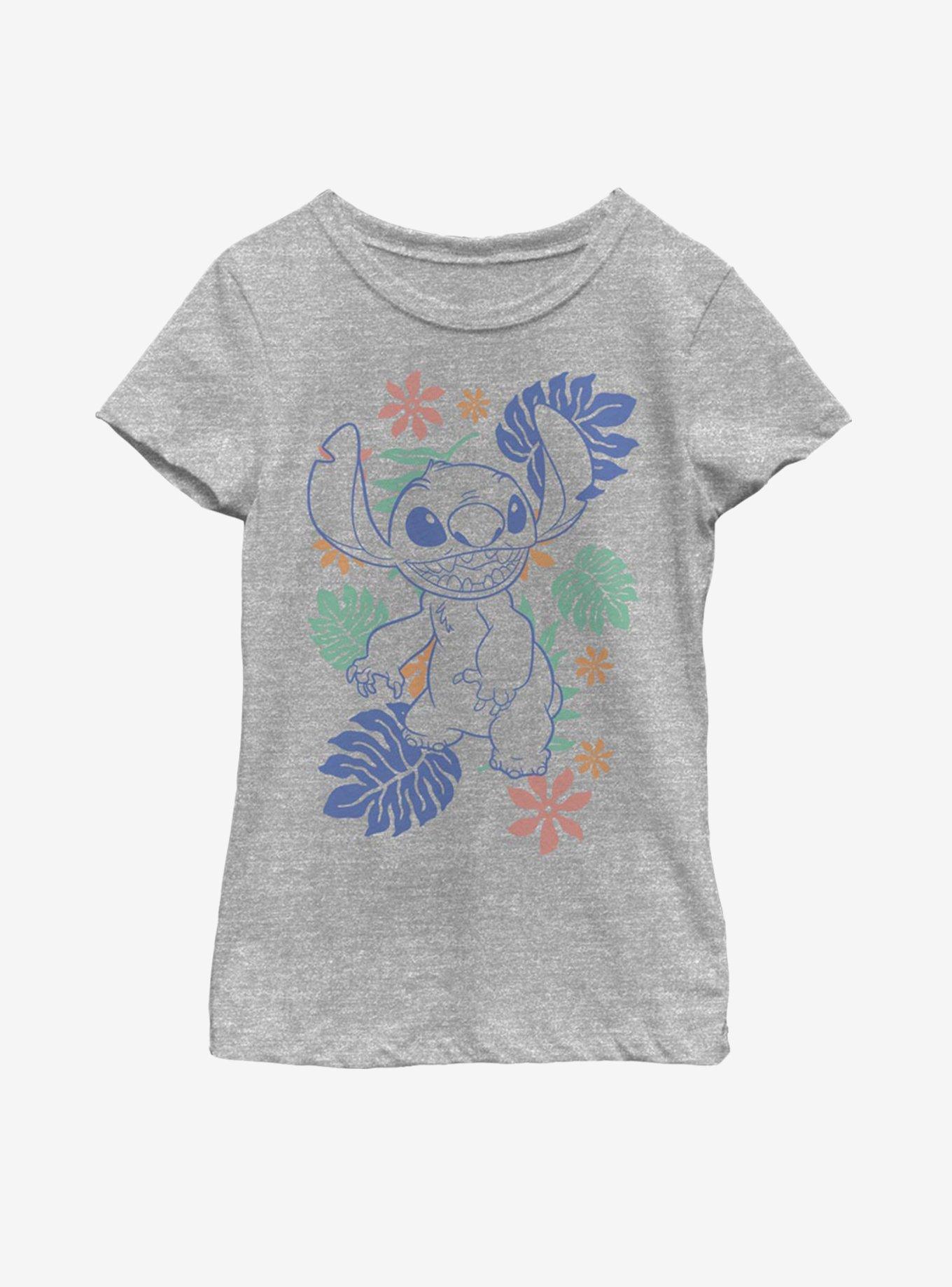 Disney Lilo And Stitch Tropical Stitch Youth Girls T-Shirt, , hi-res