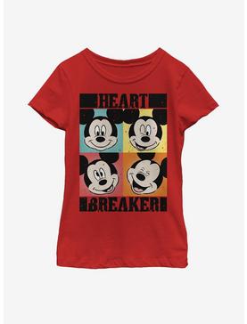 Disney Mickey Mouse Heart Youth Girls T-Shirt, , hi-res