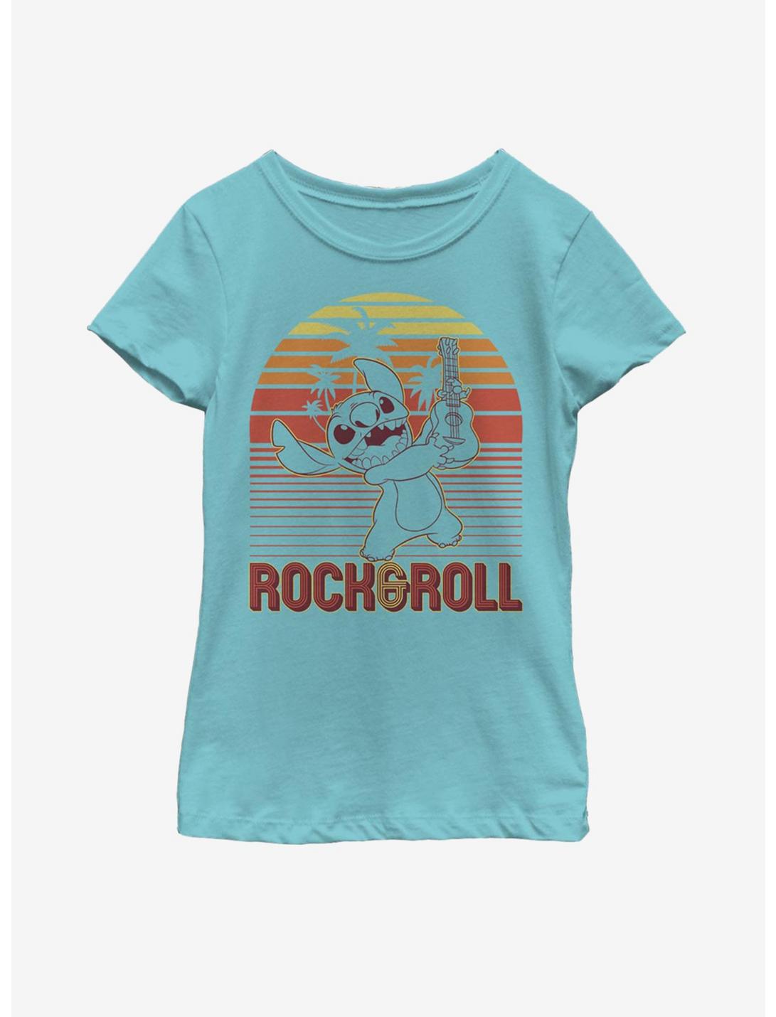Disney Lilo And Stitch Rock And Roll Youth Girls T-Shirt, TAHI BLUE, hi-res