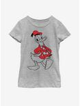Disney Donald Duck Holiday Fill Youth Girls T-Shirt, ATH HTR, hi-res