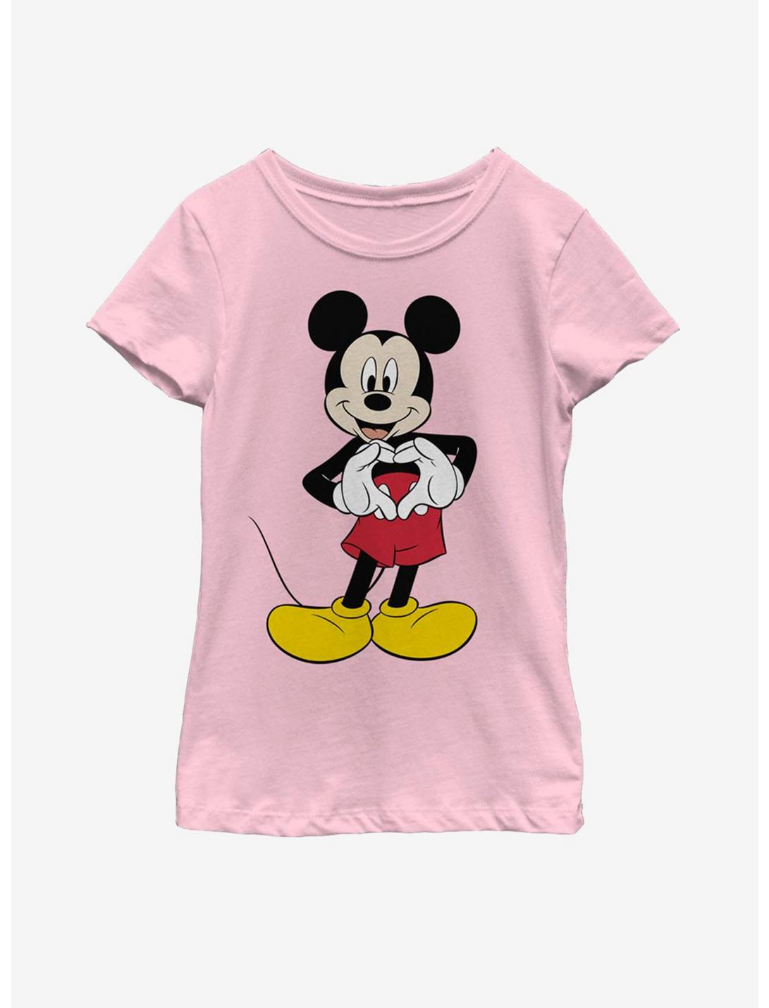 Disney Mickey Mouse Love Youth Girls T-Shirt, PINK, hi-res