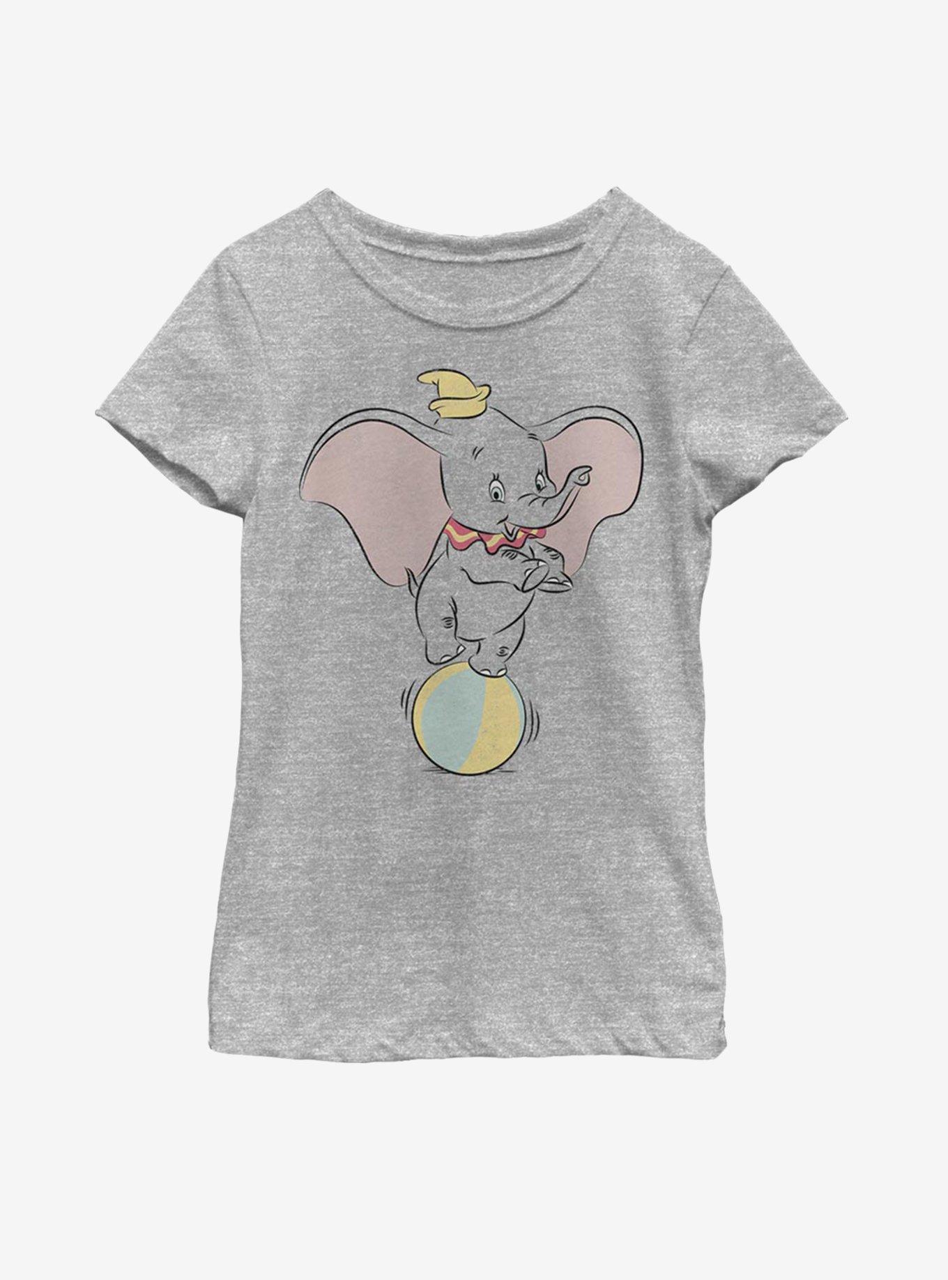Disney Dumbo Ball Pose Youth Girls T-Shirt, , hi-res