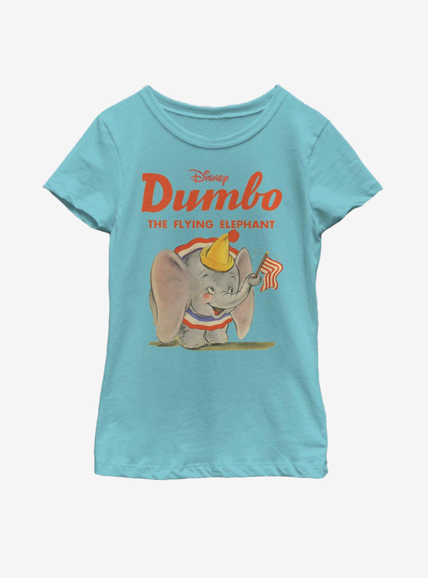 Disney Dumbo Classic Art Youth Girls T-Shirt, TAHI BLUE, hi-res