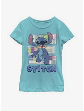 Disney Lilo And Stitch Patterned Stitch Youth Girls T-Shirt, , hi-res