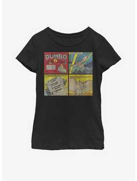 Disney Dumbo Comic Panel Youth Girls T-Shirt, , hi-res