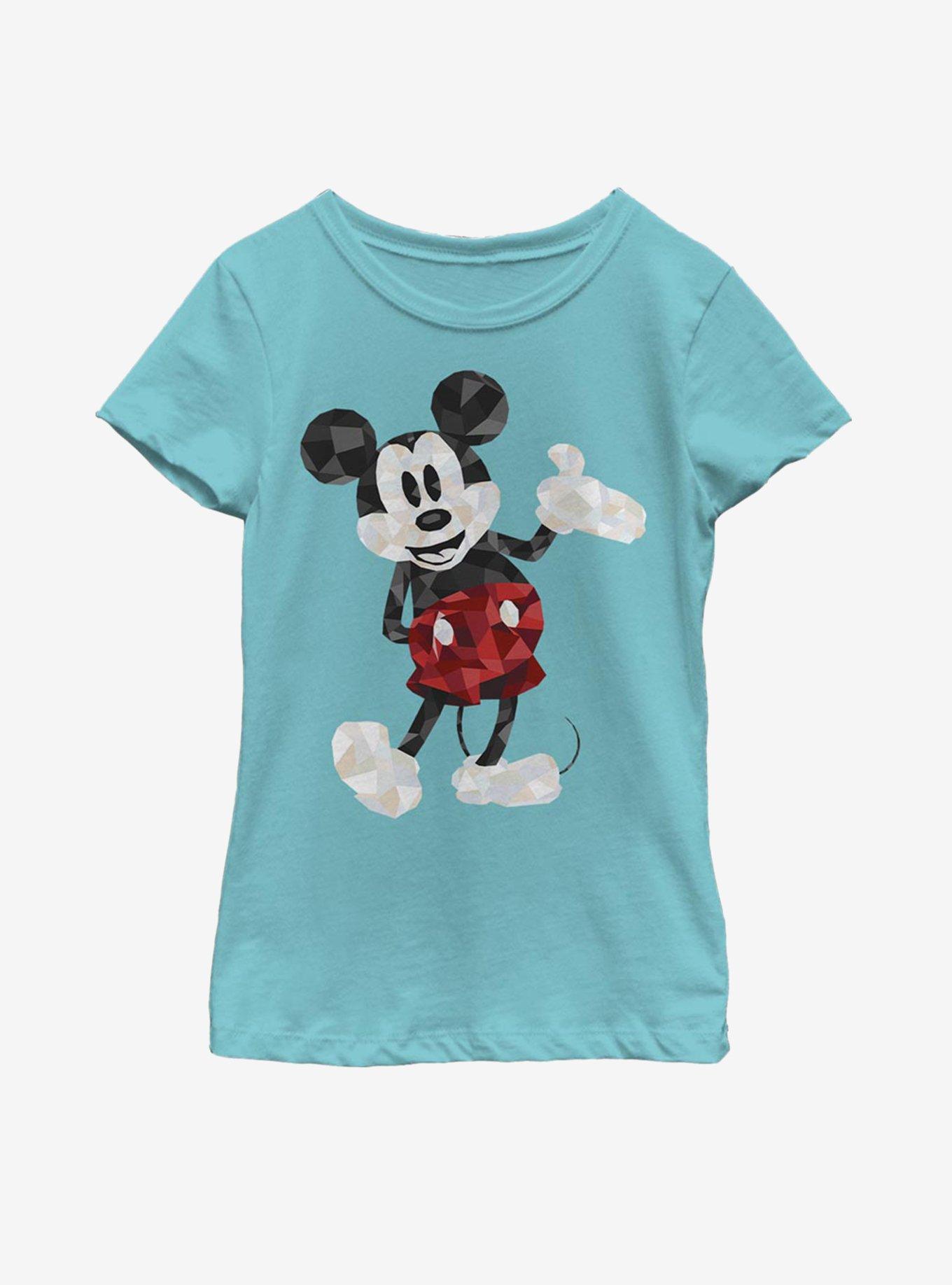 Disney Mickey Mouse Poly Youth Girls T-Shirt, TAHI BLUE, hi-res