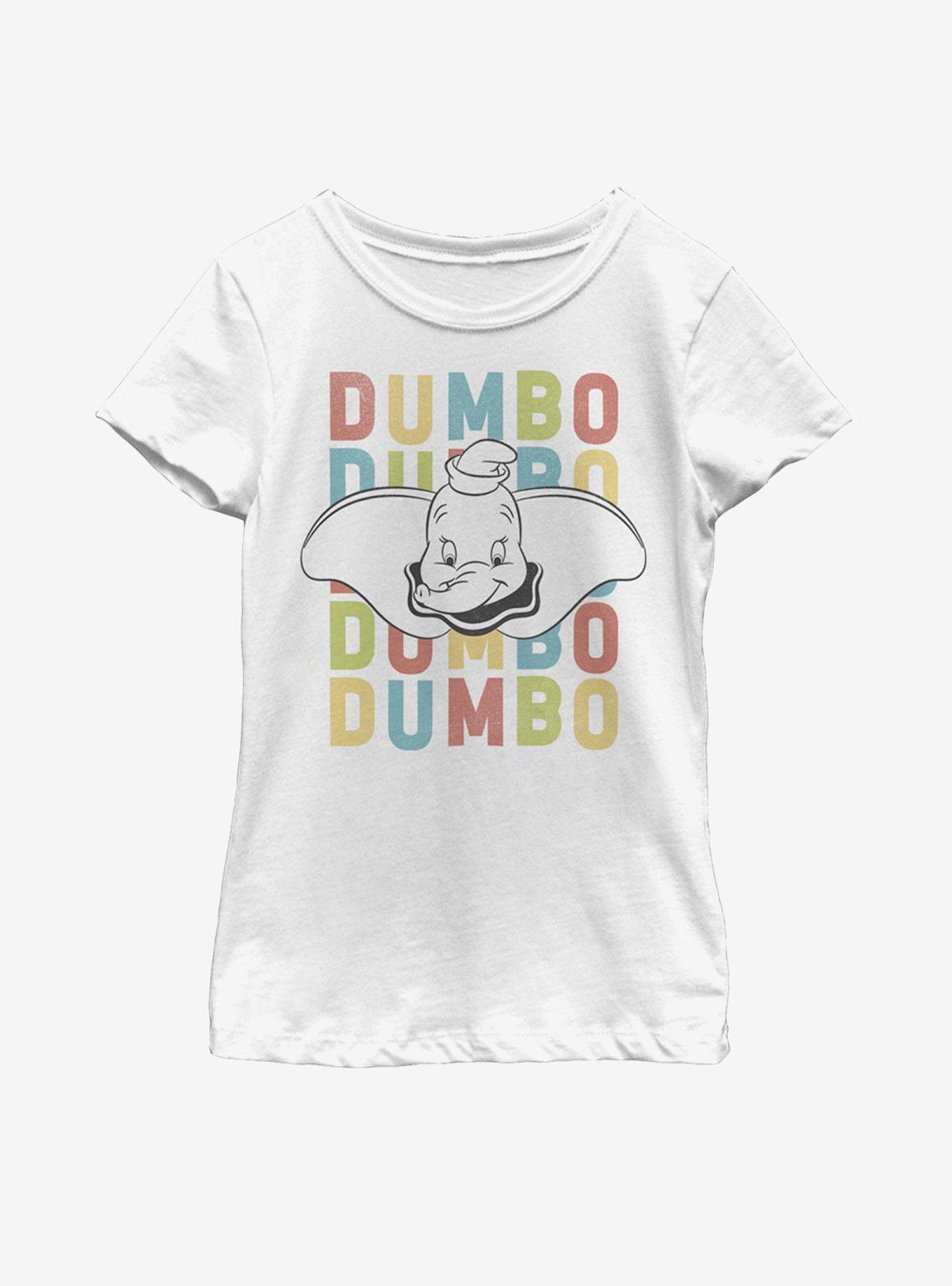 Disney Dumbo Face Youth Girls T-Shirt, WHITE, hi-res