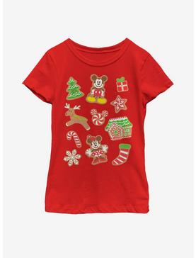 Disney Mickey Mouse Gingerbread Icons Youth Girls T-Shirt, , hi-res