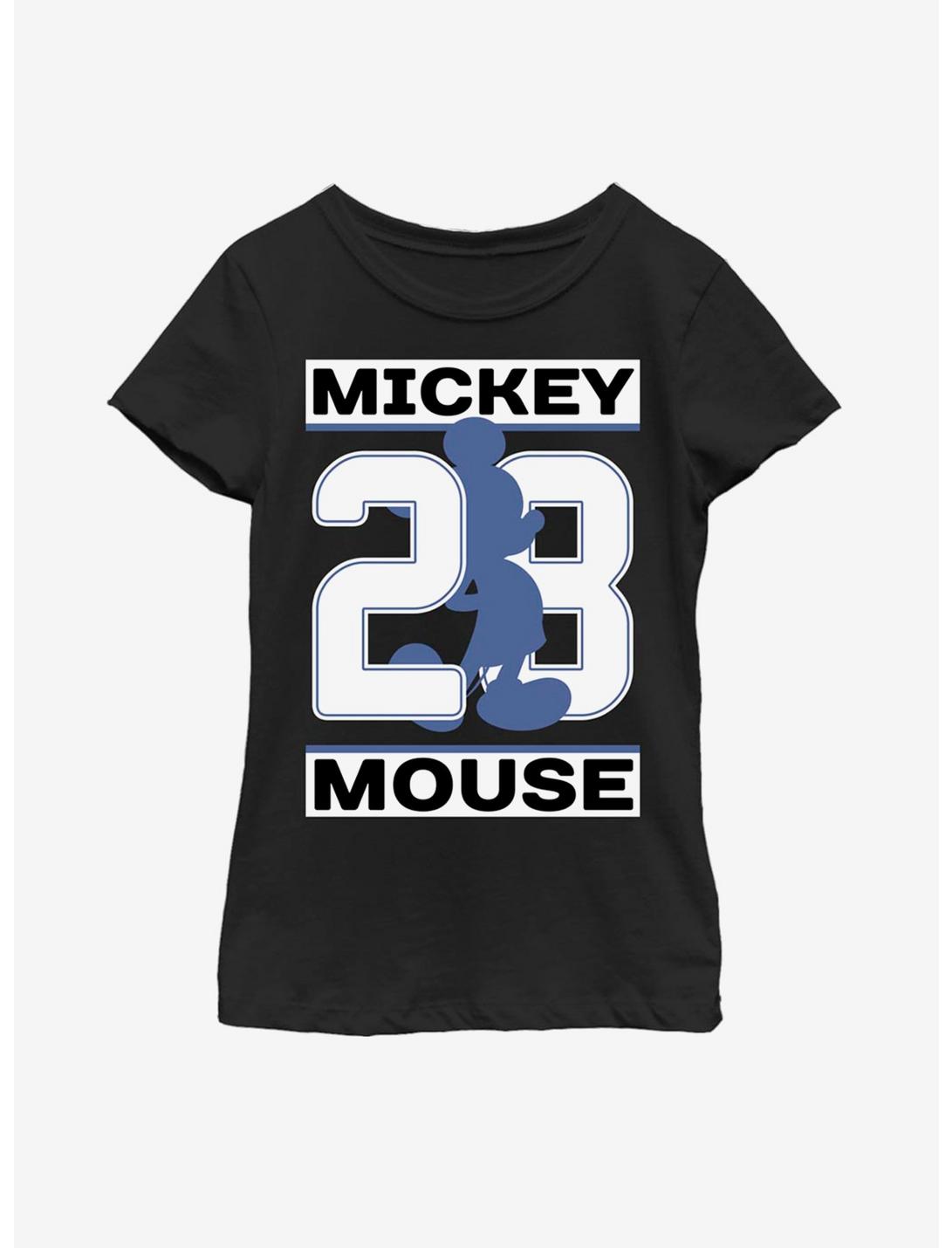 Disney Mickey Mouse Shadow Date Youth Girls T-Shirt, BLACK, hi-res