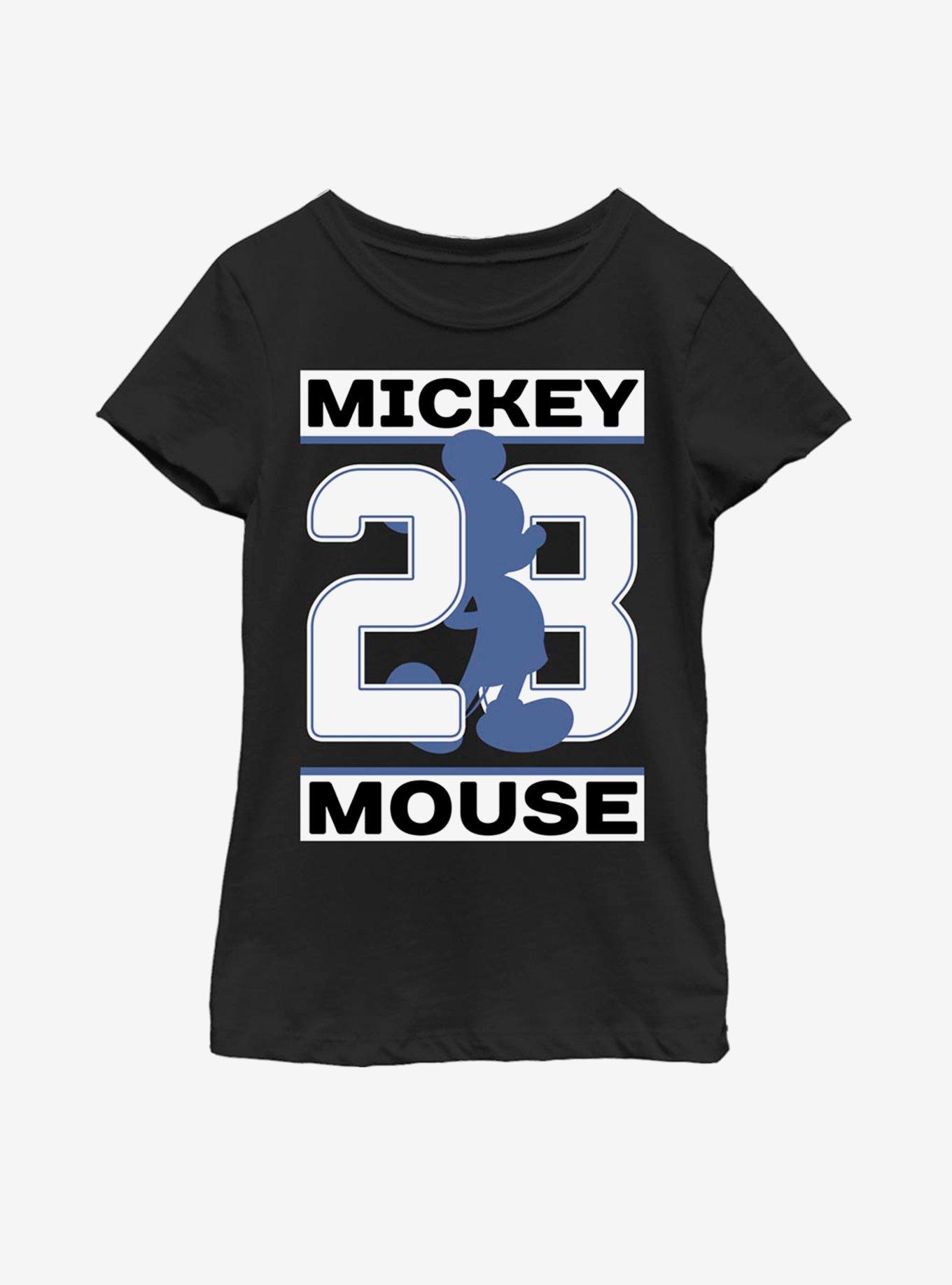 Disney Mickey Mouse Shadow Date Youth Girls T-Shirt, BLACK, hi-res
