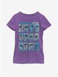 Disney Lilo And Stitch Emotions Of Stitch Youth Girls T-Shirt, PURPLE BERRY, hi-res